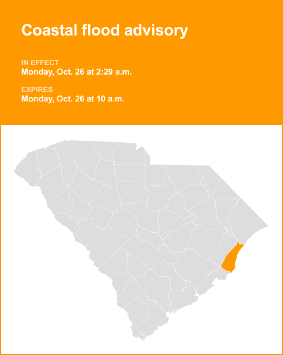 UPDATE: Coastal flood advisory issued for Coastal Georgetown until ...