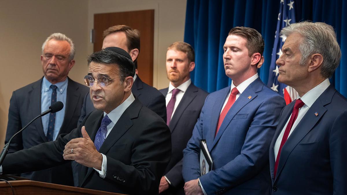 U.S. Attorney for the District of Minnesota Daniel Rosen speaks during a news conference at the U.S. Attorney's Office on Thursday, May 21, 2026, in Minneapolis. (Jerry Holt/The Minnesota Star Tribune/TNS)