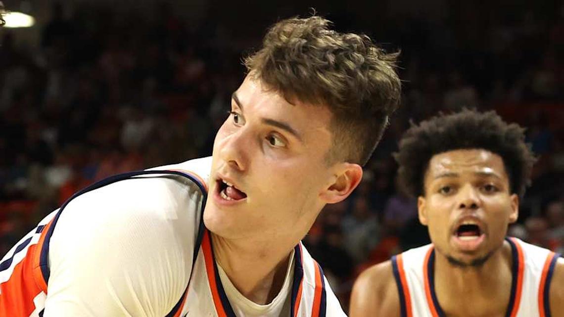  Feb 28, 2026; Auburn, Alabama, USA; Auburn Tigers forward Filip Jovic (38) controls a rebound during the second half against the Mississippi Rebels at Neville Arena. Mandatory Credit: John Reed-Imagn Images | John Reed-Imagn Images 