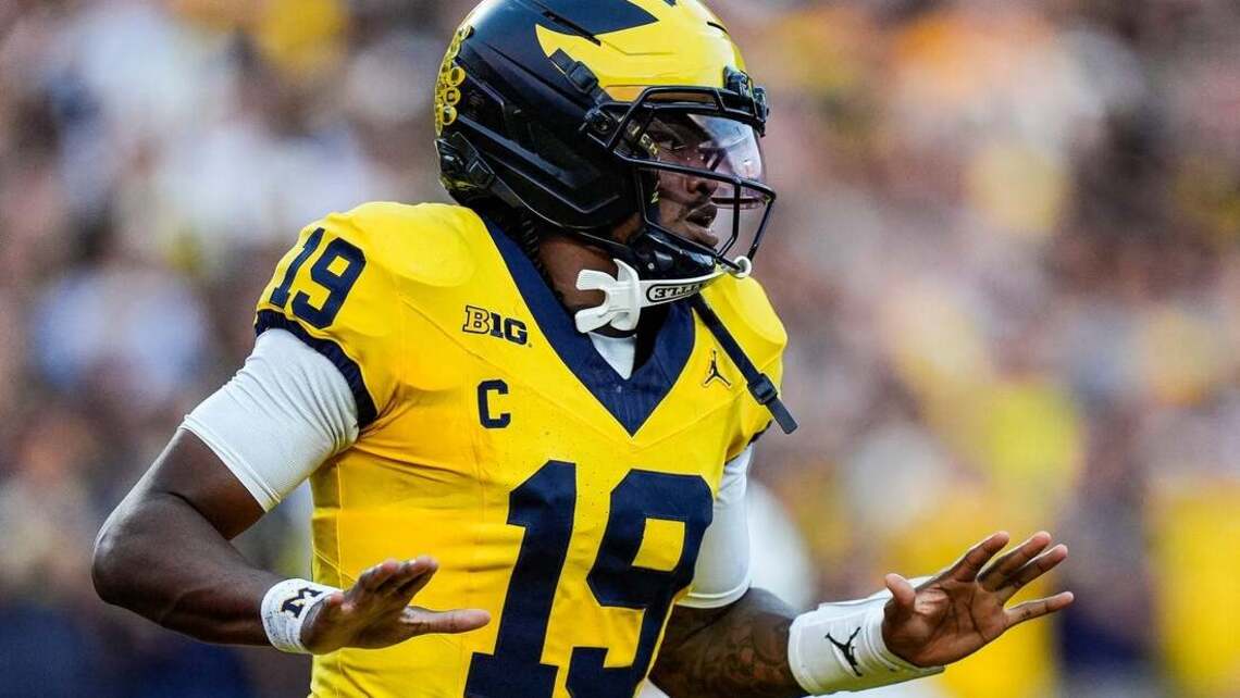 Michigan coach: Bryce Underwood still QB1 'right now' 