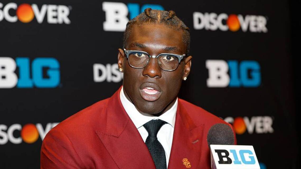 Everything USC Defensive Lineman Jide Abasiri Said at Big Ten Media Days