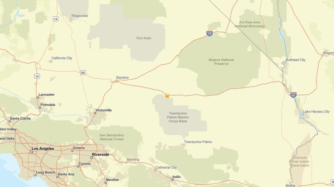 Update: April 15 - 2.4 magnitude earthquake detected close to Ludlow, CA 