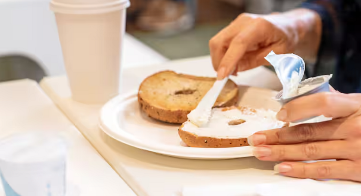 Bagels are featured at the free breakfast at Spark by  Hilton . Photo courtesy of Spark by  Hilton 