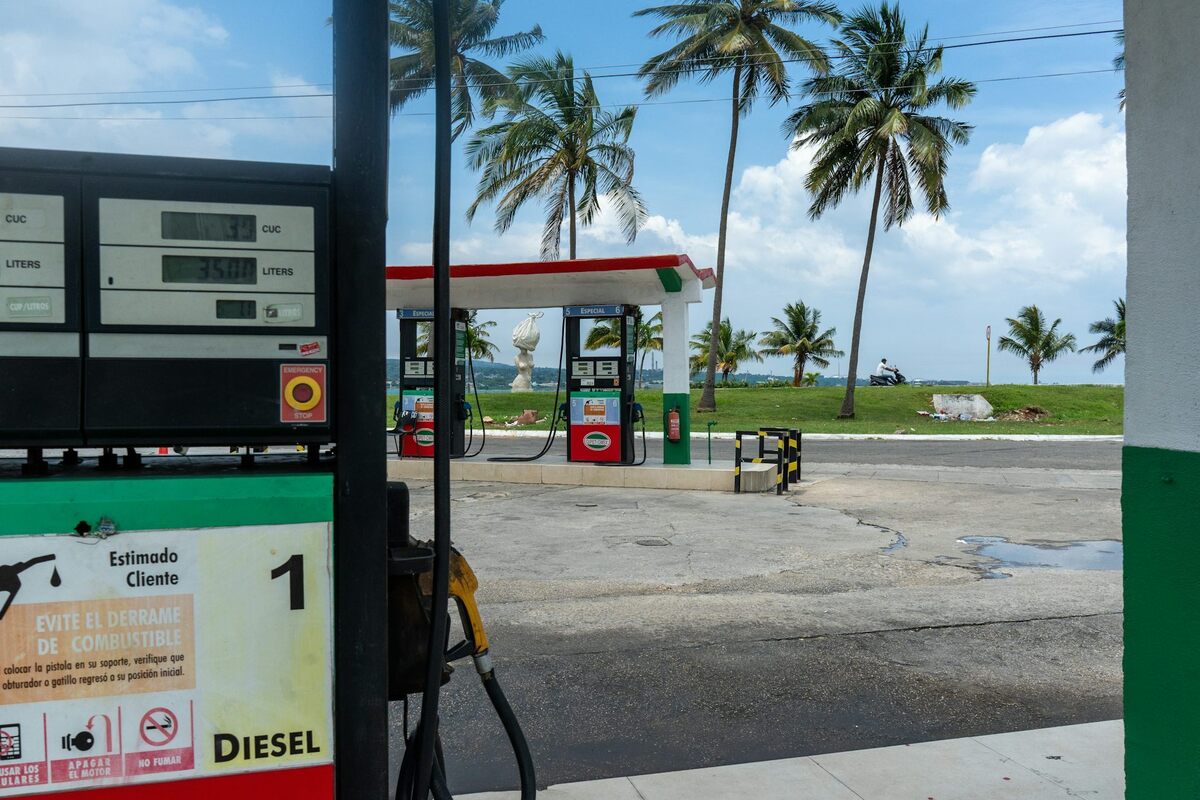  With fuel a scarce commodity in Cuba, many of its gas stations, like this one seen in Matanzas on May 30, 2026, no longer have customers filling up their tanks. Magdalena Chodownik/Anadolu via Getty Images 