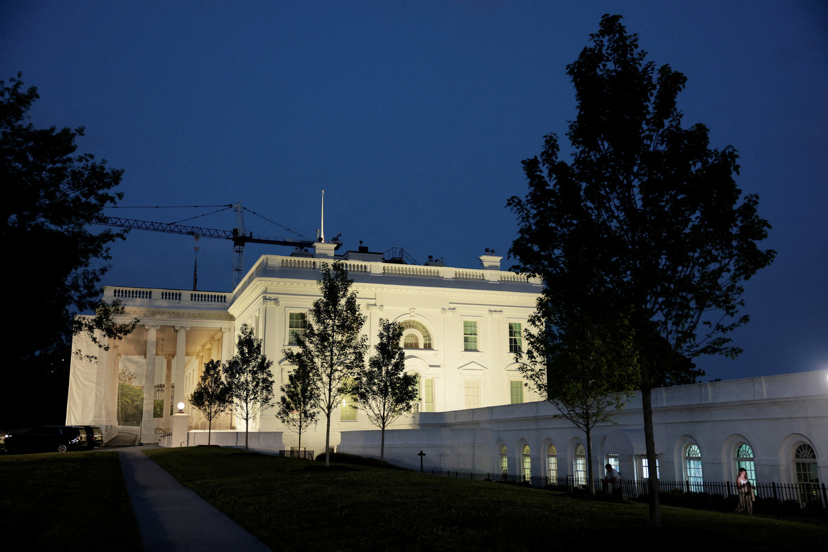 The White House, ahead of U.S. President Donald Trump's address to the nation, in Washington, D.C., U.S., July 16, 2026. REUTERS/Kylie Cooper