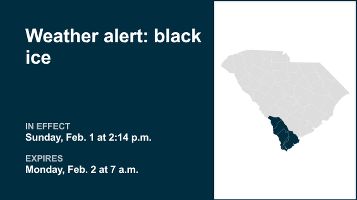 Be ready for black ice in Lowcountry until Monday morning 