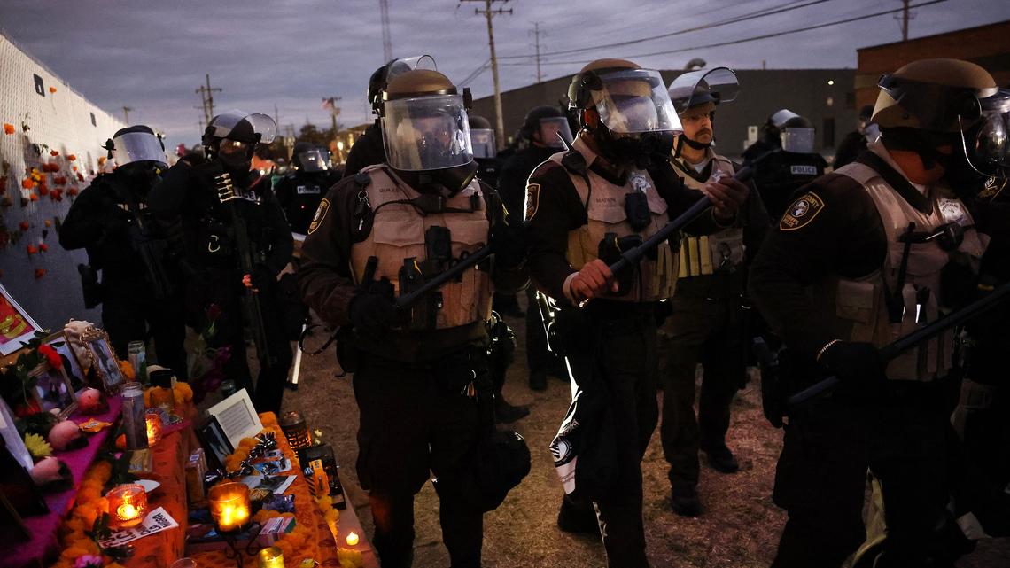 Protesters chant, sing outside Broadview ICE facility, plan recurring Saturday demonstrations 