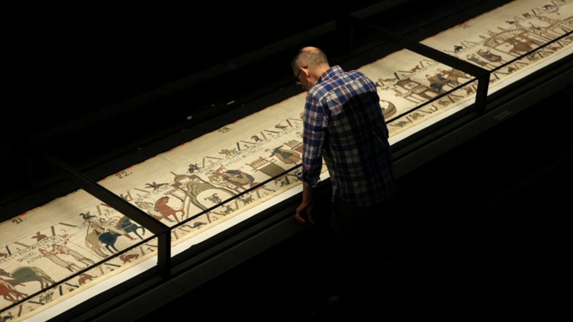 Bayeux mania peaks as 1,000-year-old tapestry exhibition opens in London