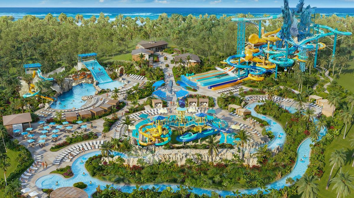 Great Tides Waterpark will feature 19 waterslides, a not-so-lazy river, and more. 