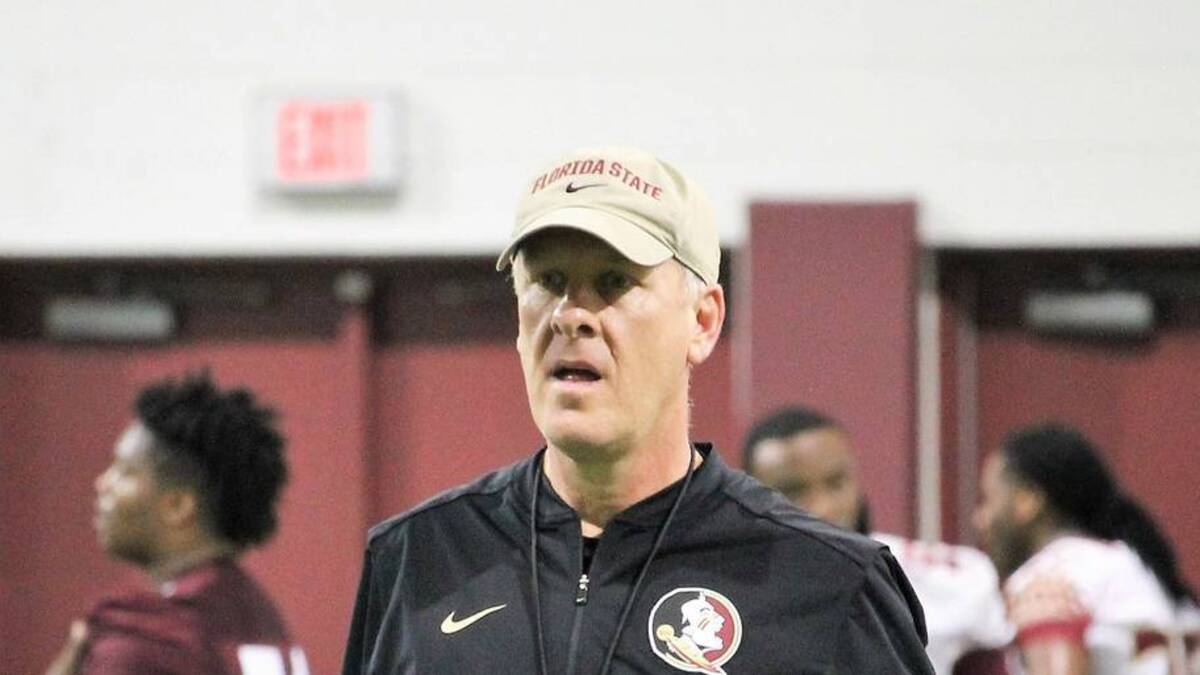  FSU tight ends coach Chris Thomsen at a Tour of Duty conditioning workout on Feb. 13, 2020. Img 5129 | USA TODAY Network via Reuters Connect 