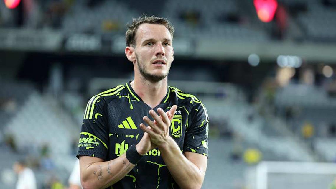  Dániel Gazdag takes on his former Philadelphia Union teammates on Saturday with the Columbus Crew. | Joseph Maiorana-Imagn Images 