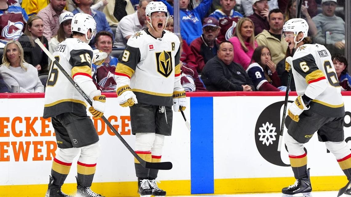 Golden Knights put Avalanche in 0-2 hole with third-period rally
