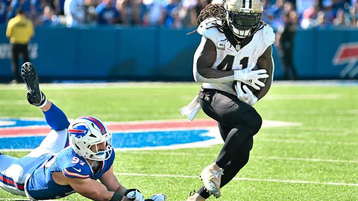  Alvin Kamara says he wants to return for a 10th season in New Orleans. | Mark Konezny-Imagn Images 