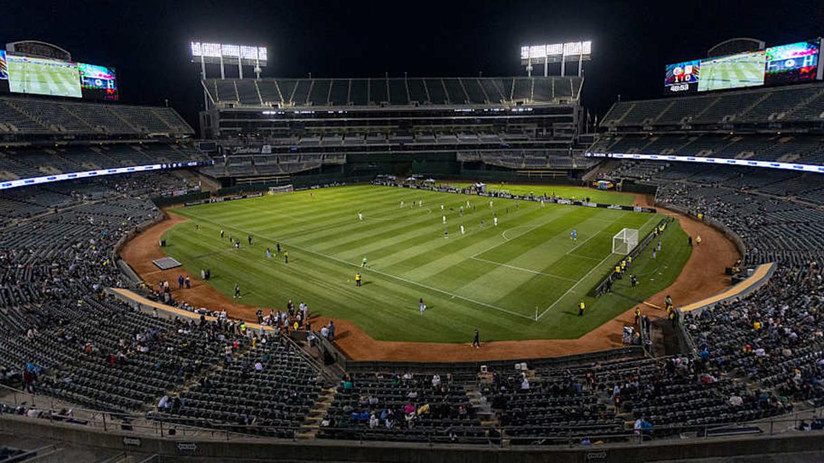  The USL Championship side Oakland Roots SC play at the Oakland-Alameda County Coliseum | Doug Zimmerman/ISI Photos/ISI Photos via Getty Images 
