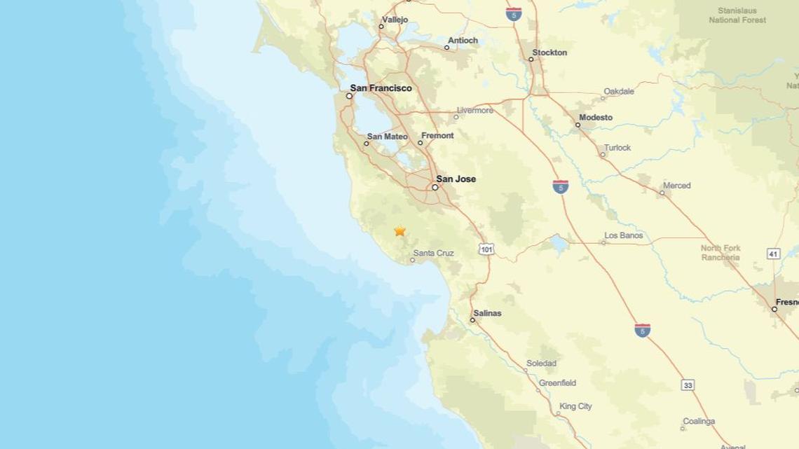 Update: 4.6 magnitude earthquake jolts near Boulder Creek, CA on April 2 