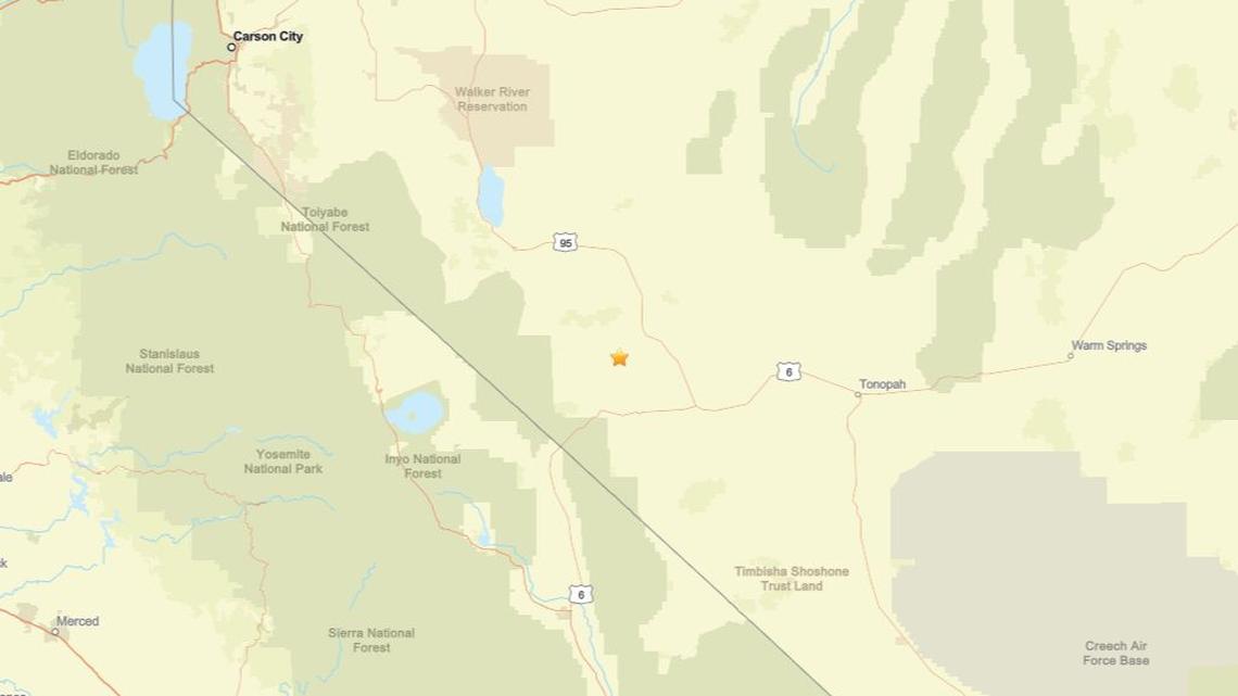 Update: 2.0 magnitude earthquake shakes close to Mina, NV on April 3 