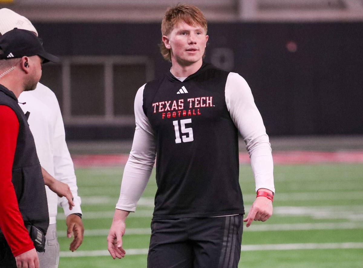  Texas Tech Red Raiders quarterback Will Hammond. Nathan Giese/Avalanche-Journal / USA TODAY NETWORK via Imagn Images