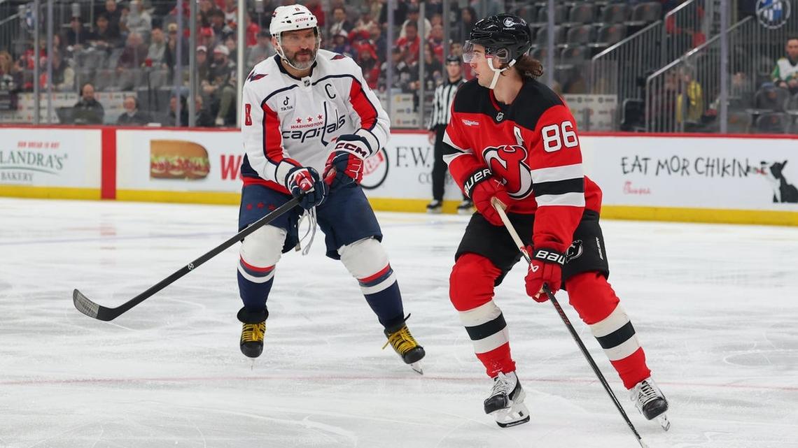Jack Hughes produces 5 points as Devils dent Caps' playoff hopes  