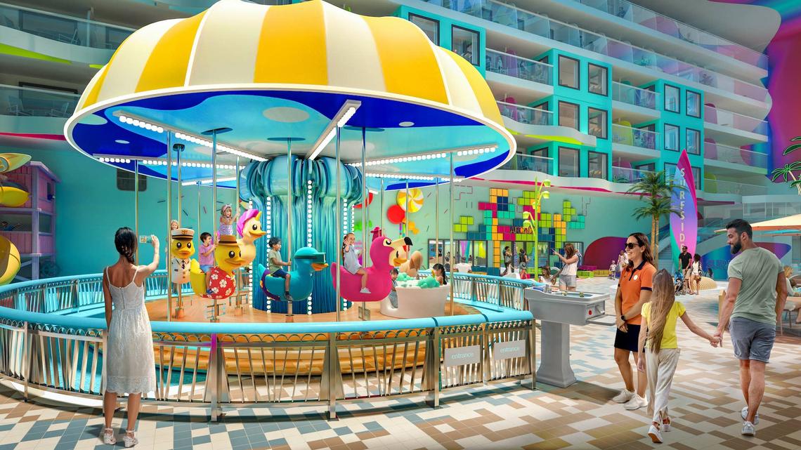  Legend of the Seas' Surfside neighborhood will host a Quack Bash to complement its rubber duck-inspired carousel. 