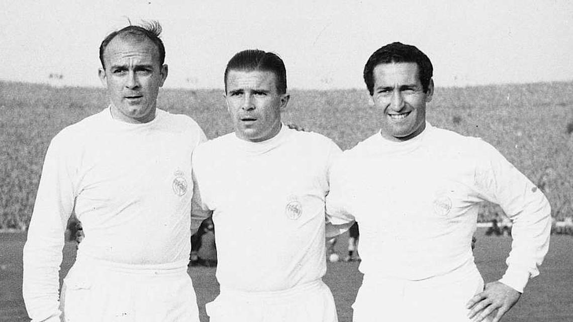  Ferenc Puskas (center) is one of Madrid's great icons. | IMAGO/Schirner Sportfoto 