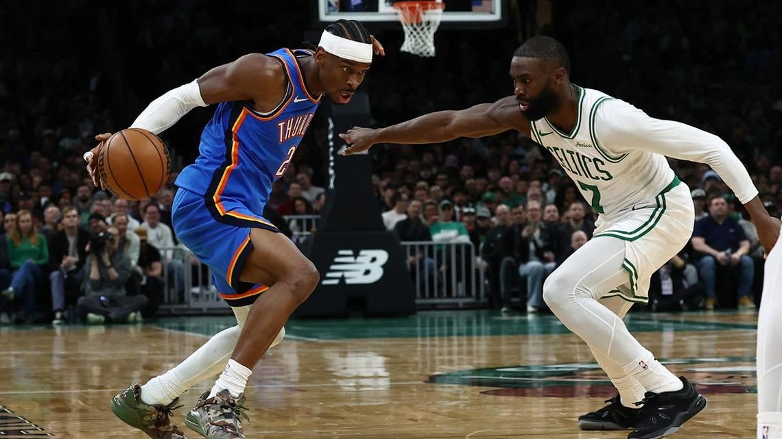 Jaylen Brown (31), Celtics halt Thunder's 12-game win streak 