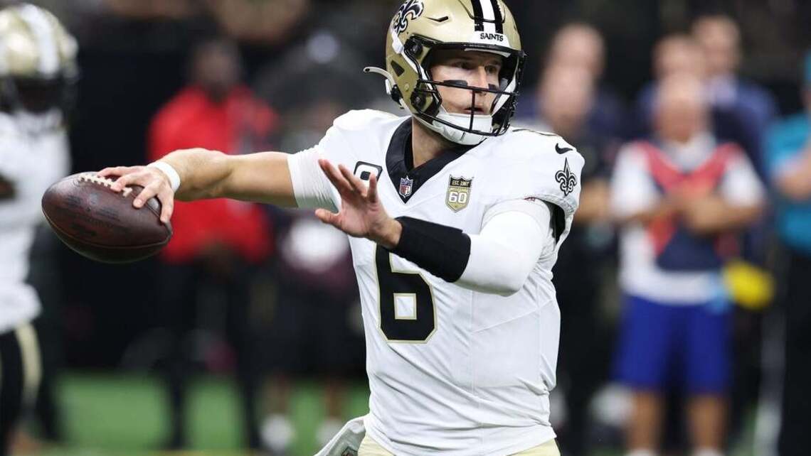 Saints QB Tyler Shough dealing with sore left hand, expects to play Sunday 
