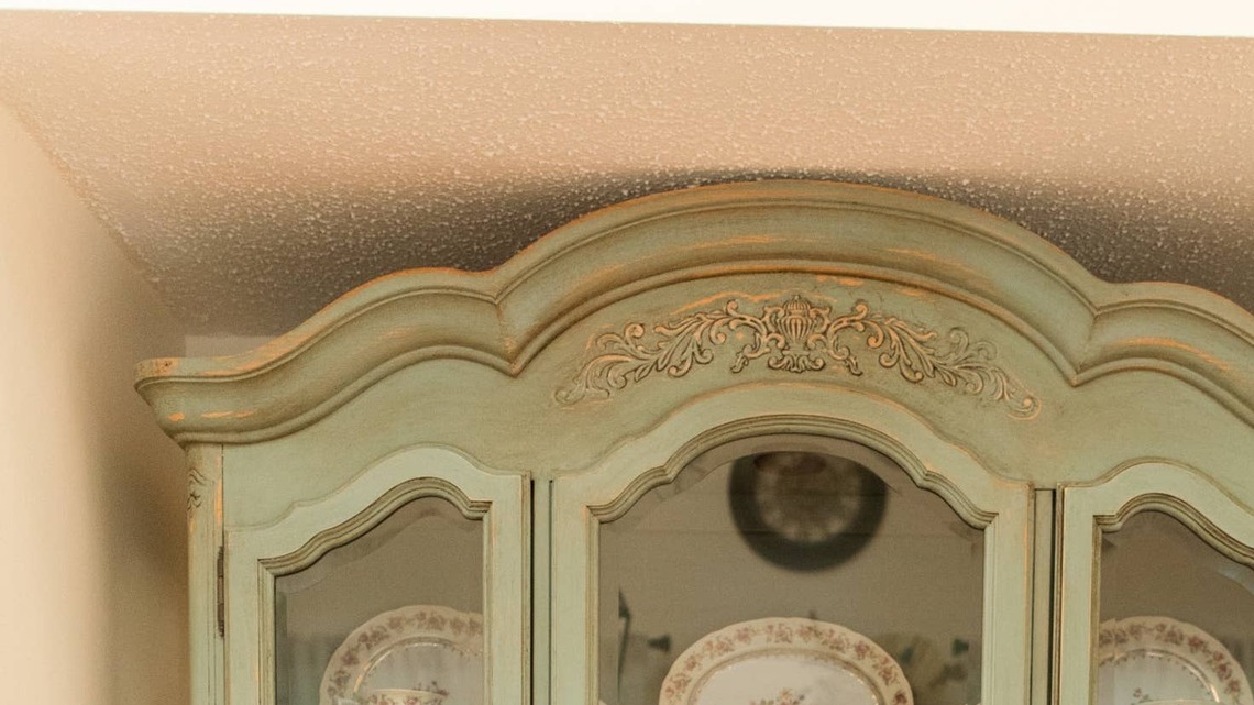 Turn a China Cabinet into the Most Beautiful Bathroom Organization Solution 