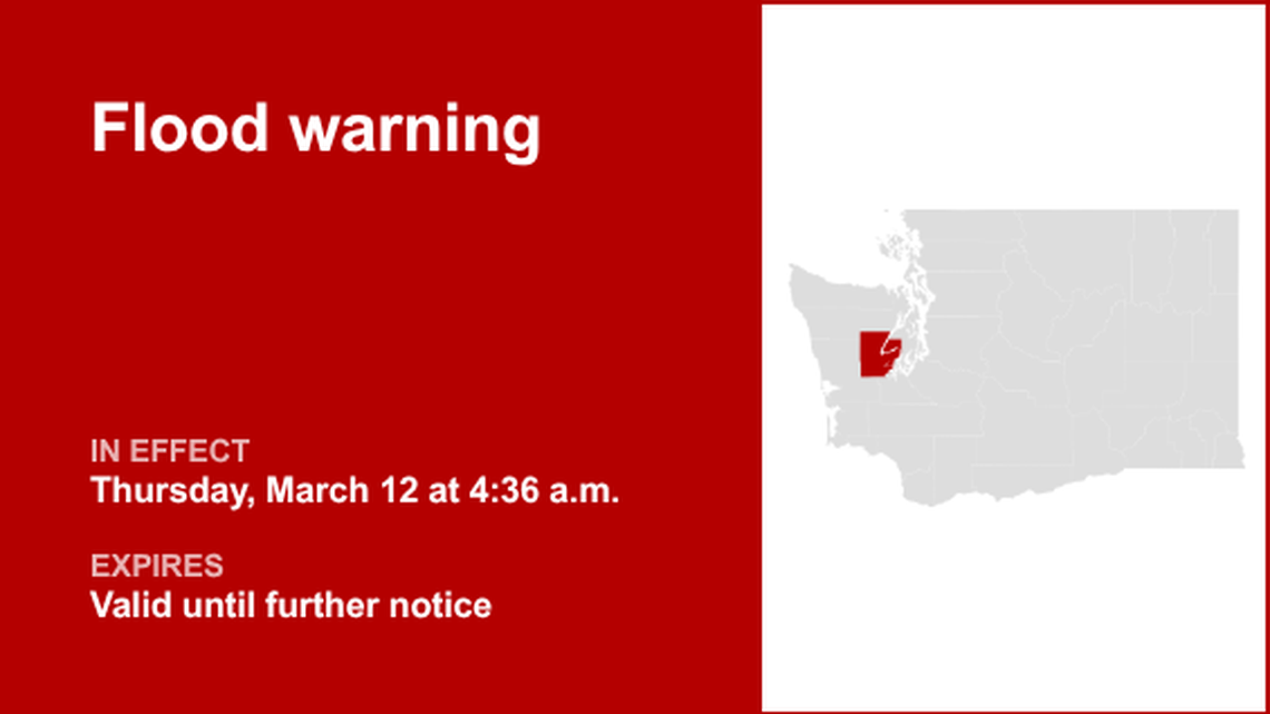 UPDATE: Flood warning for Mason County until further notice, says the NWS 