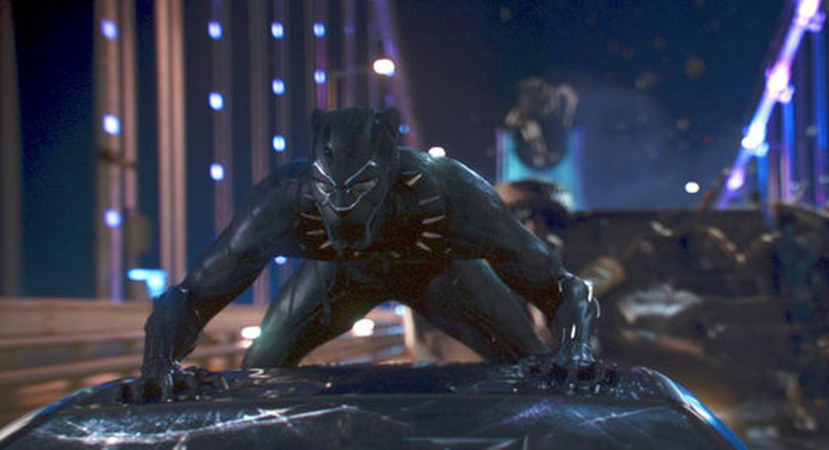 This image released by Disney shows a scene from Marvel Studios' "Black Panther."