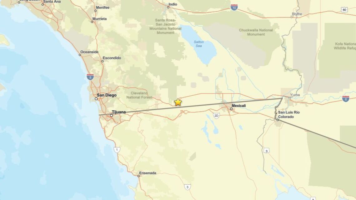 Update: Earthquake of 2.1 magnitude reported near Ocotillo, CA on June 3 