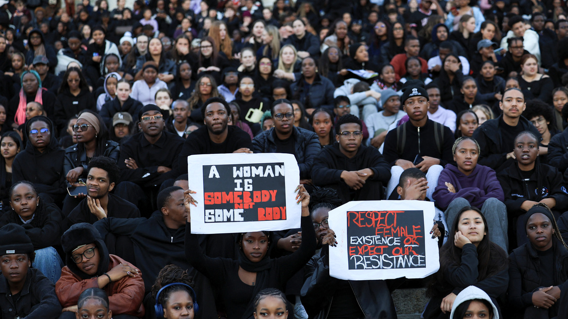 South African police arrest three people over woman's death after spate of killings 