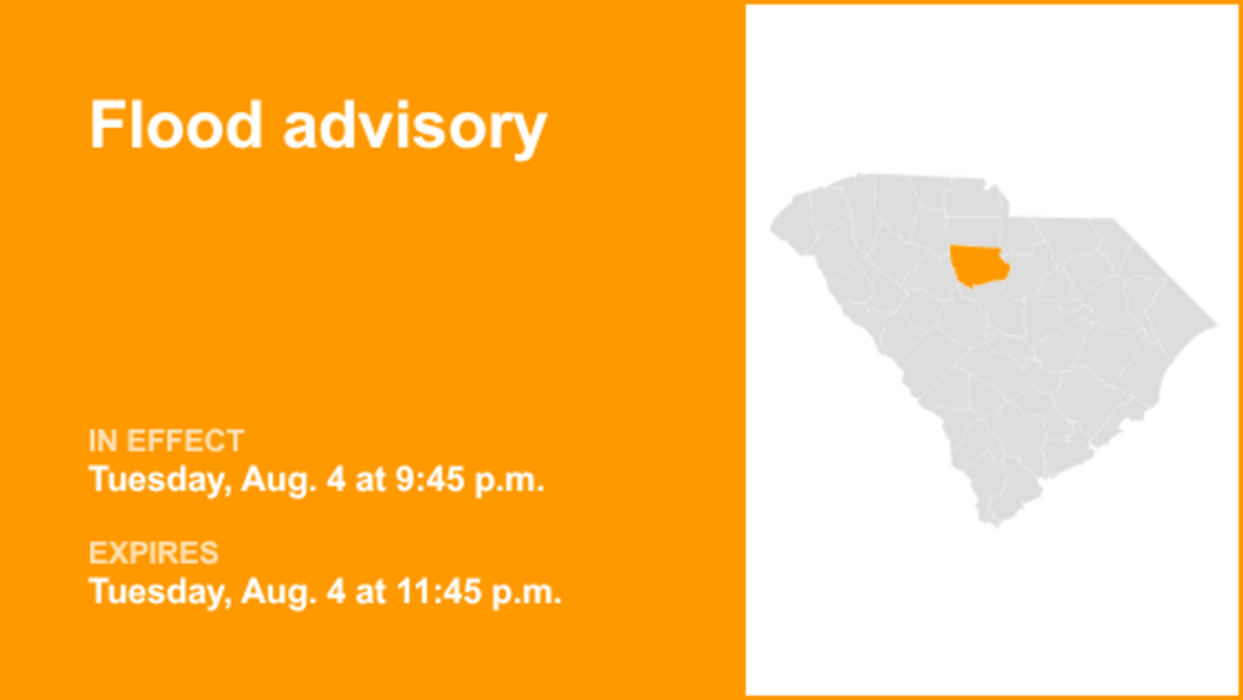 Flood advisory issued for Fairfield County Tuesday night triggered by intense rain 