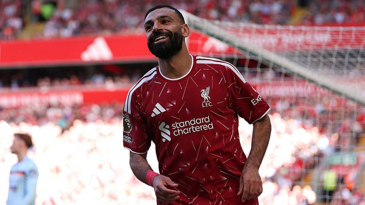  Mohamed Salah set up Liverpool's only goal on Sunday. | Liverpool FC/Getty Images 