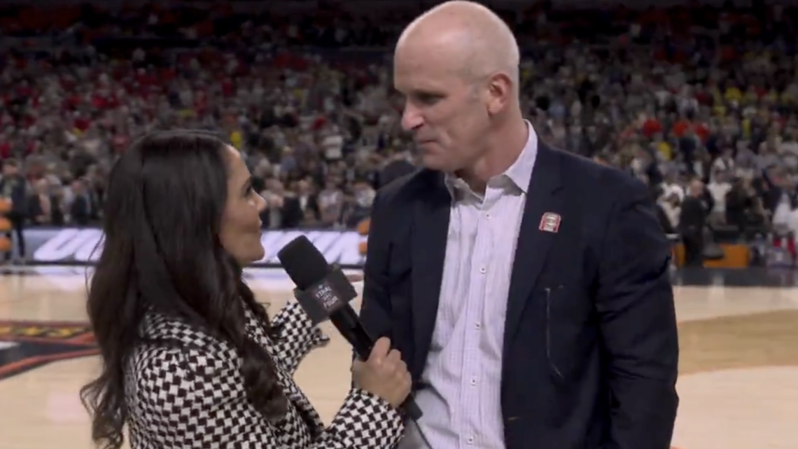 Photo Of Dan Hurley's Postgame Interview With Tracy Wolfson Is Fake 