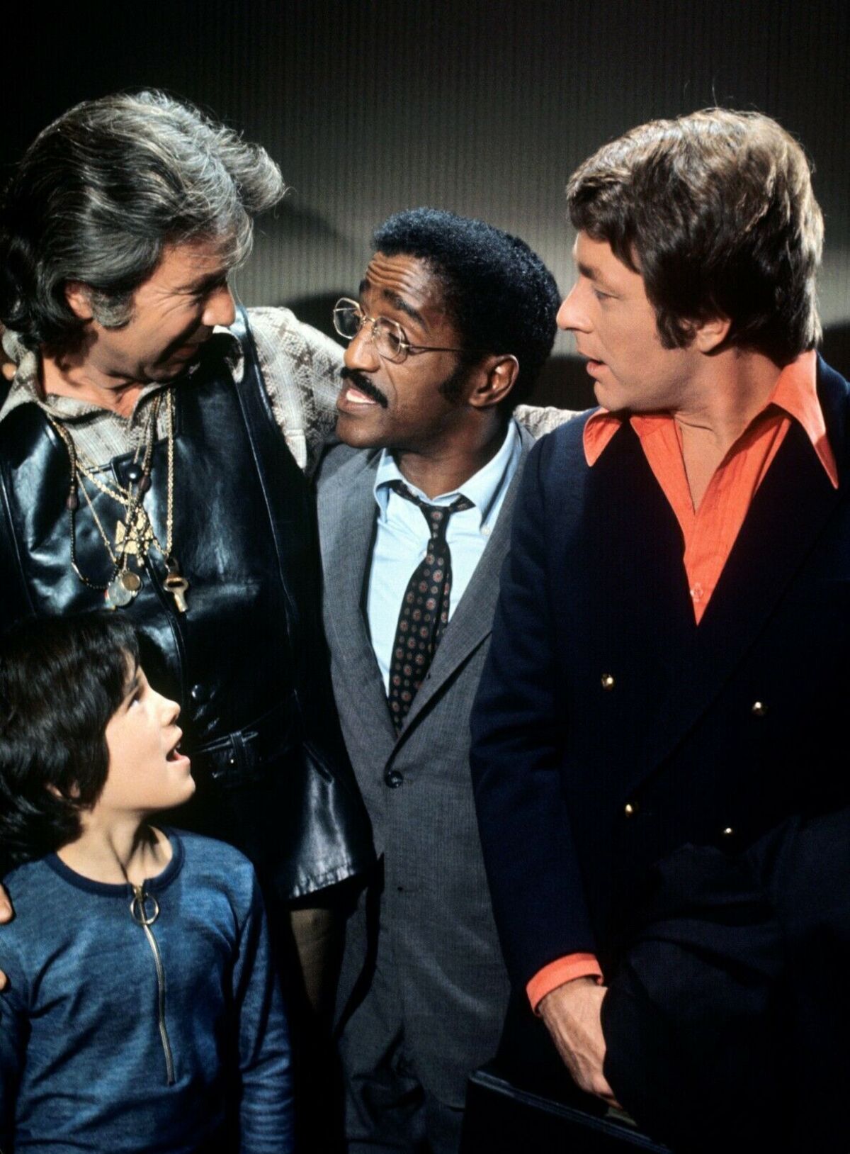 James Komack, Sammy Davis Jr., Bill Bixby and Brandon Cruz©20th Century Fox/courtesy MovieStillsDB.com