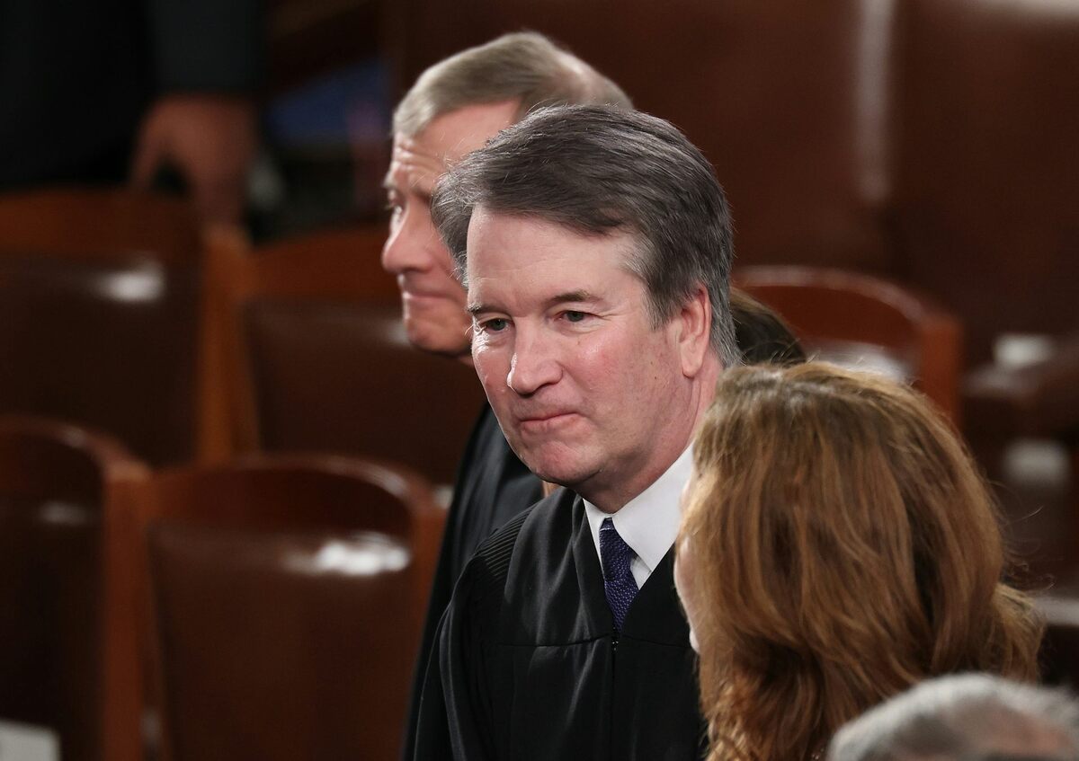  Supreme Court Associate Justice Brett Kavanaugh wrote the majority opinion in the campaign finance case. Win McNamee/Getty Images 