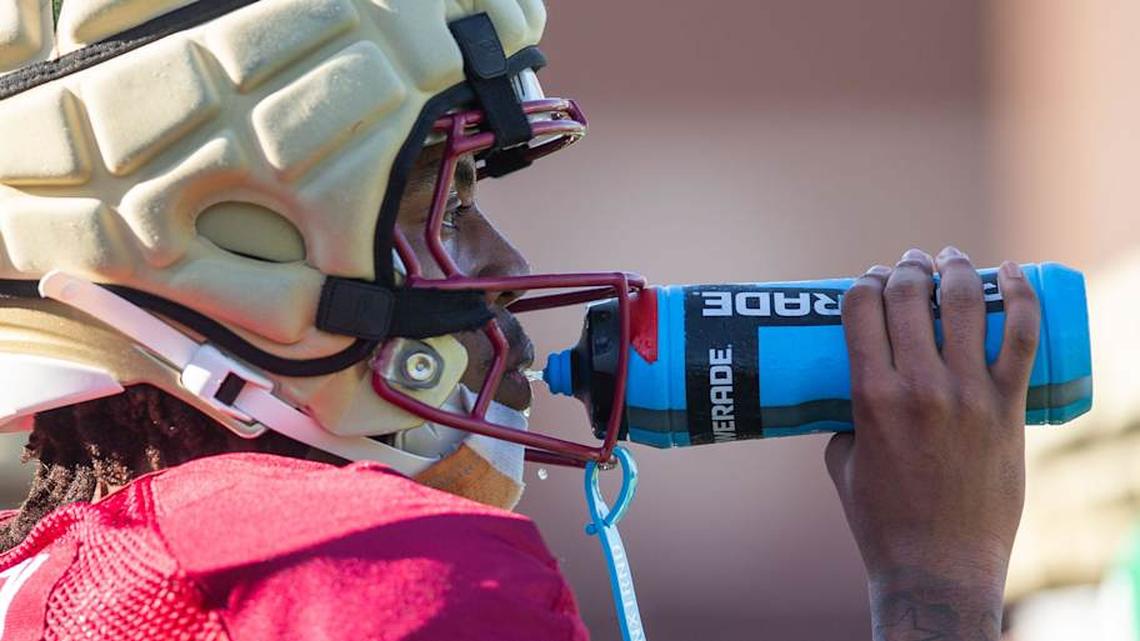  The Florida State Seminoles football team practice for the upcoming season Thursday, April 9, 2026. | Alicia Devine/Tallahassee Democrat / USA TODAY NETWORK via Imagn Images 
