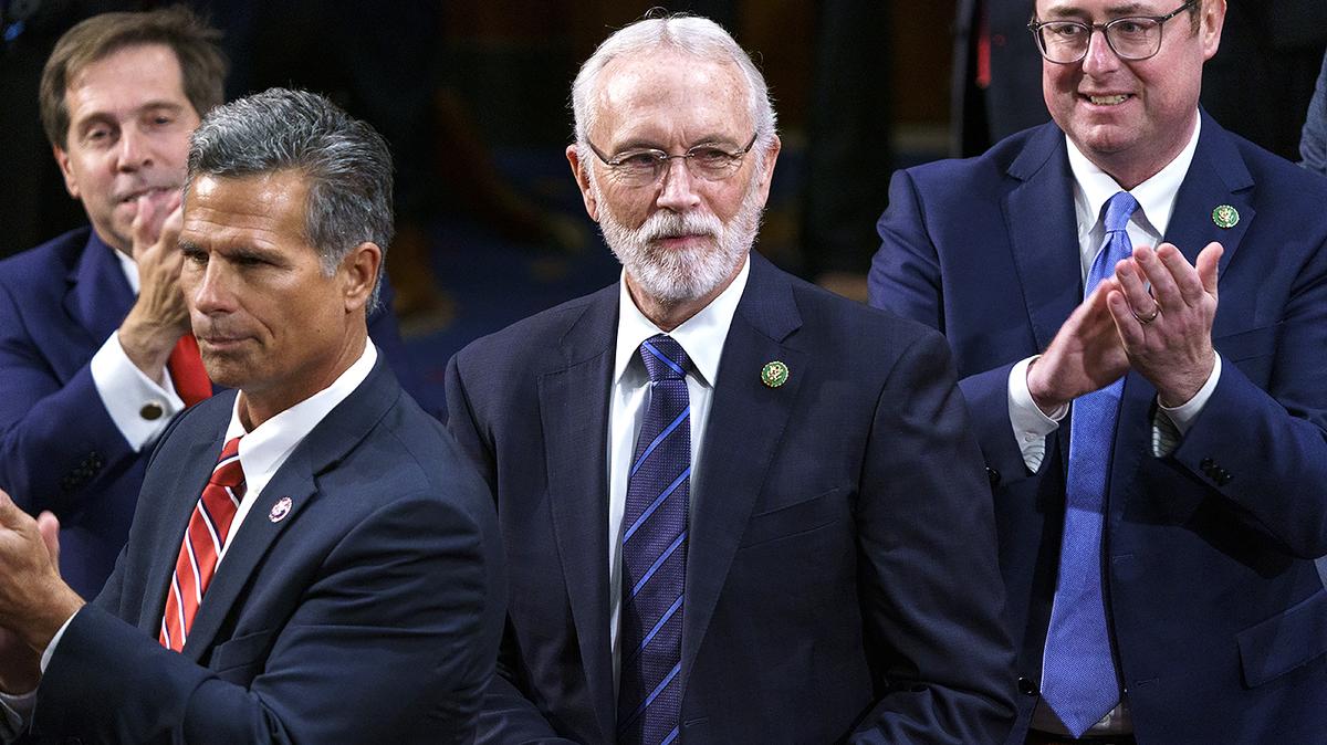 Rep. Dan Newhouse, R-Wash., is seen during the first day of the 118th session of Congress on Jan. 3, 2023.