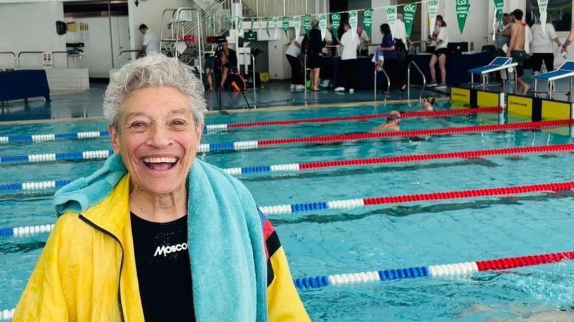 Great grandmother still breaking swimming world records at age 95