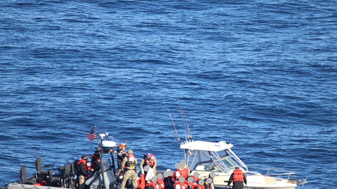 Coast Guard intercepts 6 vessels, apprehends 82 suspected migrants over the weekend 