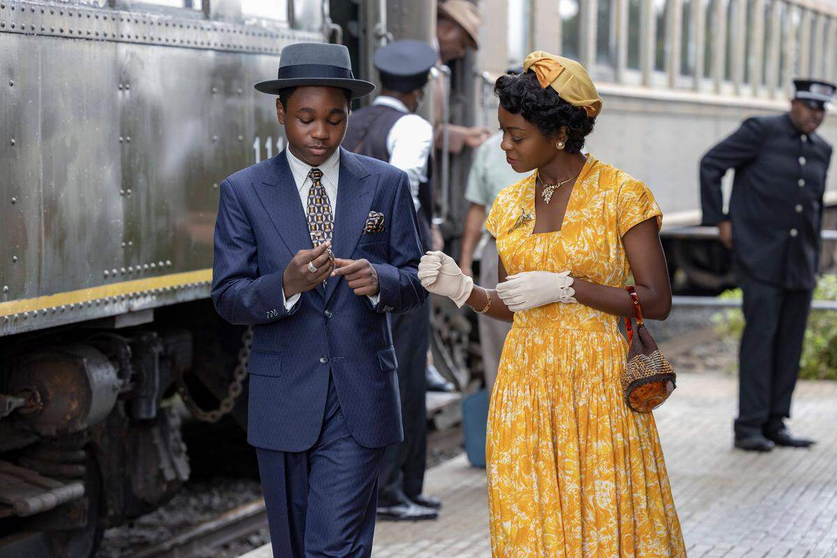 Jalyn Hall, left, plays Emmet Till and Danielle Deadwyler is Mamie Till Bradley in the acclaimed 2022 film, “Till.” There are several screenings of the film in the Triangle during Black History Month.
