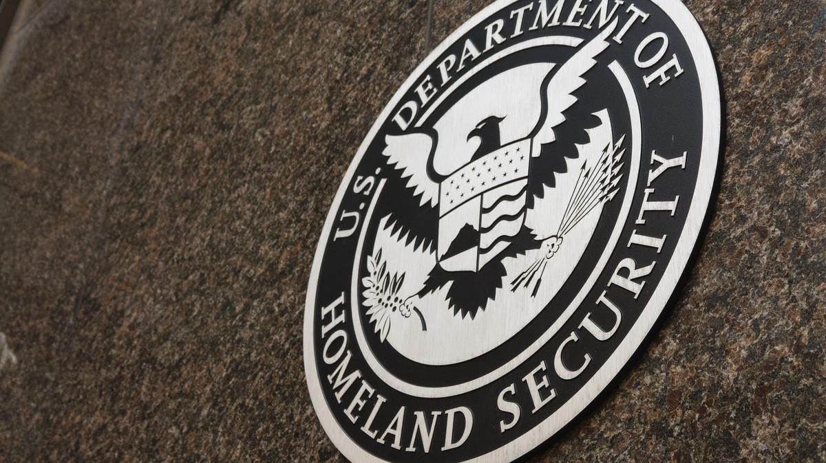 U.S. Citizenship and Immigration Services Office In San Diego. The U.S. Department Of Homeland Security logo is displayed at a Citizenship and Immigration Services office on January 16, 2026 in San Diego, CA. 