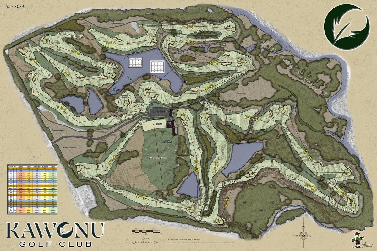  Kawonu Golf Club Breaks Ground on Greenville's First New Private Course in Three Decades; July 2024; Greenville, SC. Credit: Kawonu Golf Club