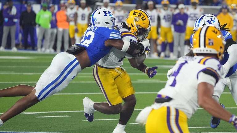 With matchup looming, No. 22 LSU looking up at No. 16 Mississippi St. 