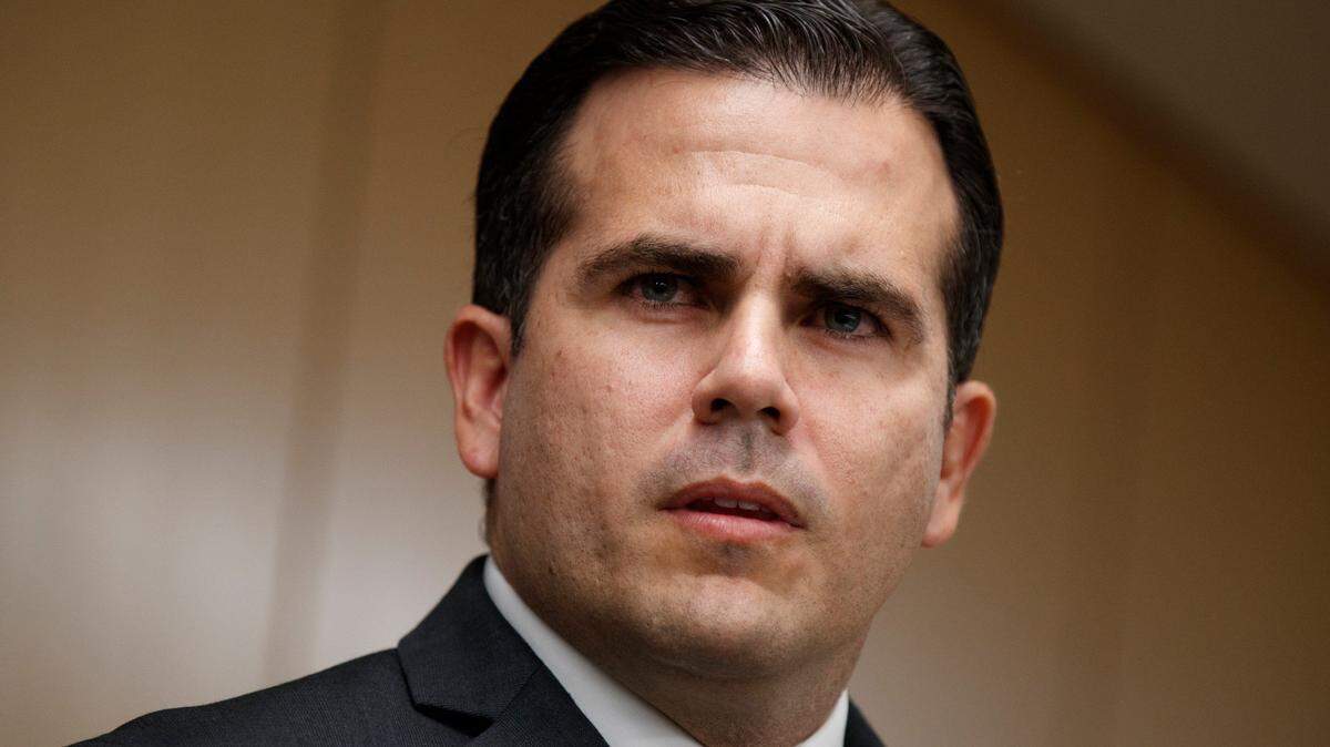 Ricardo Rosselló, gobernador de Puerto Rico. Foto de archivo.