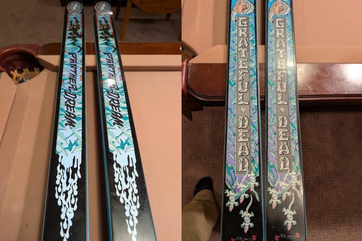  K2 Panther Dream Grateful Dead collaboration Skis (1993).