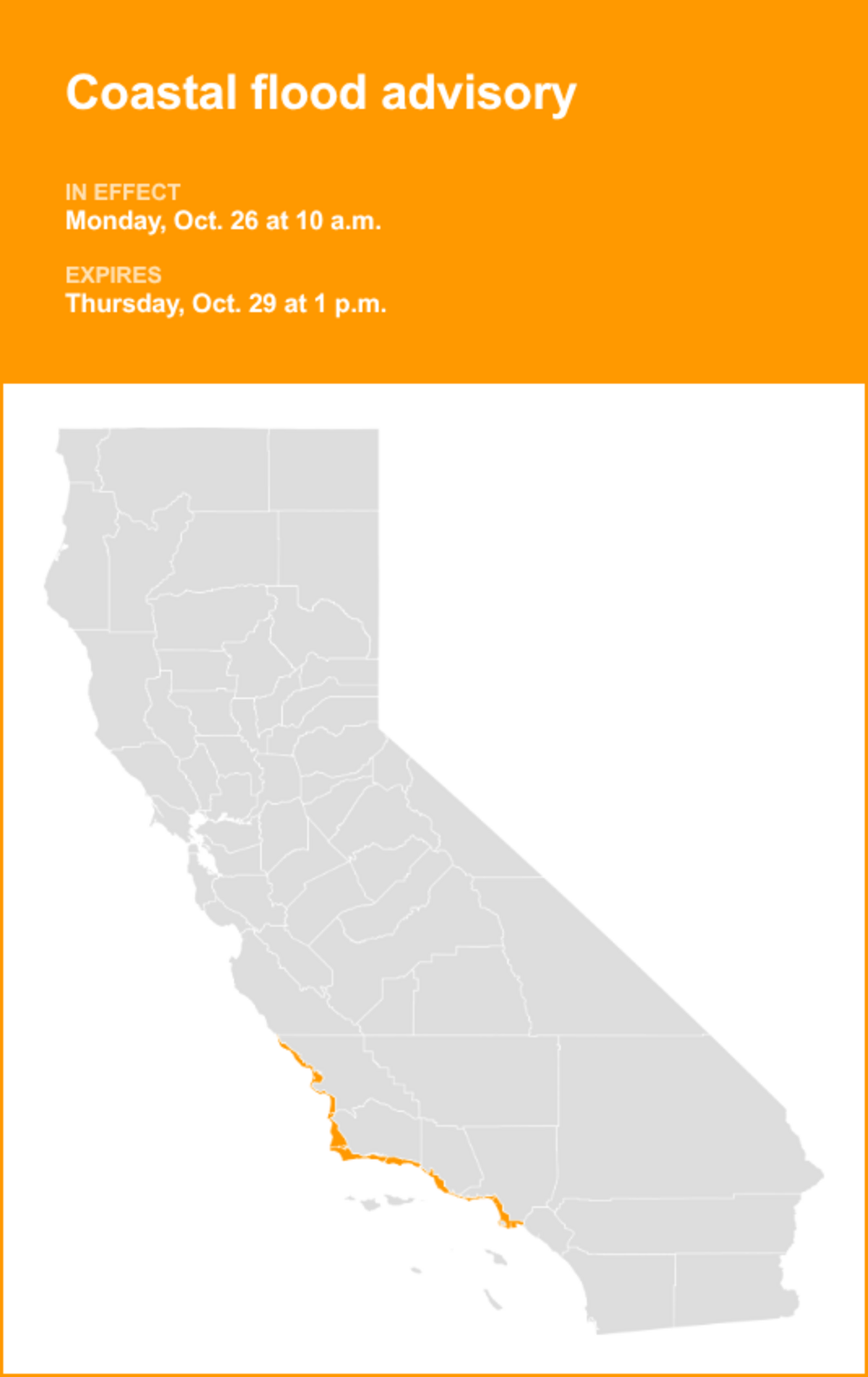 UPDATE: Coastal flood advisory in place for Southern California until ...