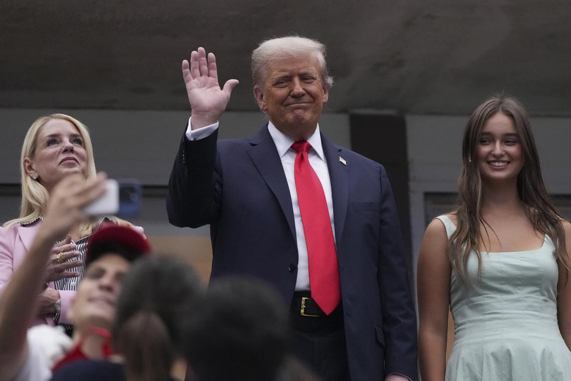 President Donald Trump and First Lady Melania Trump were at the White House when a man was shot and killed Sunday, Feb. 22, 2026, after driving into the Mar-a-Lago resort in Florida, Secret Service officials said.