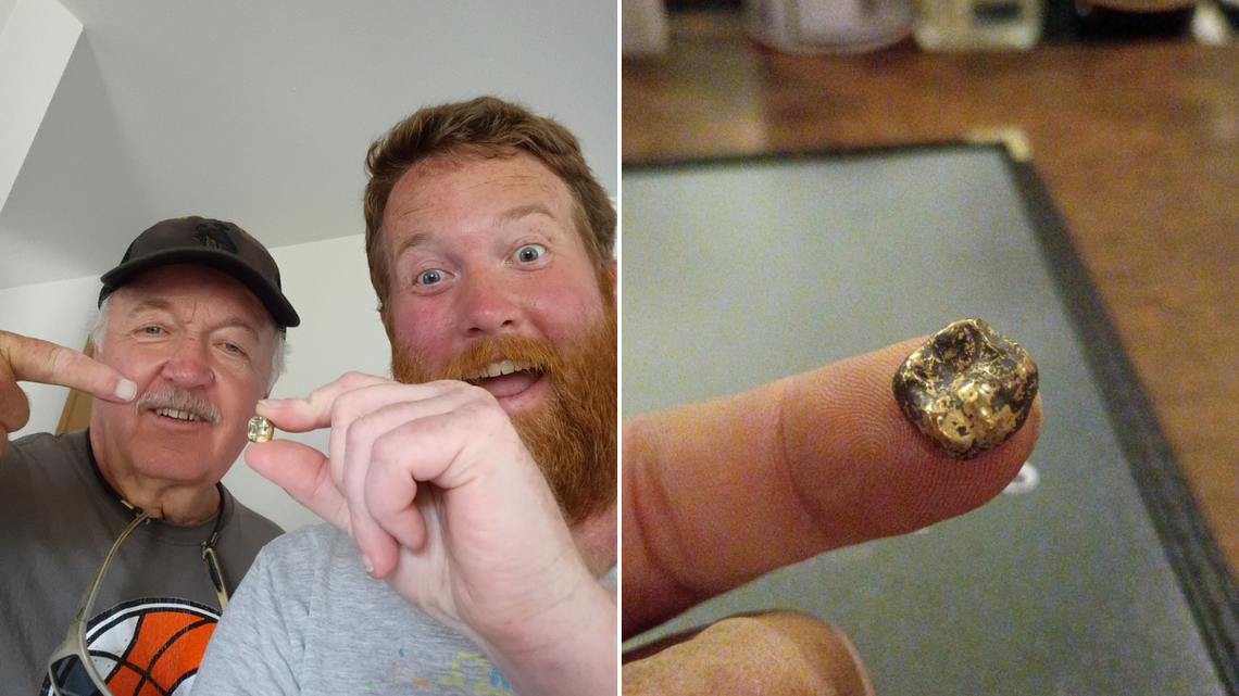 Dad and Son Treasure Hunters Strike Gold for First Time–But There's a Twist 