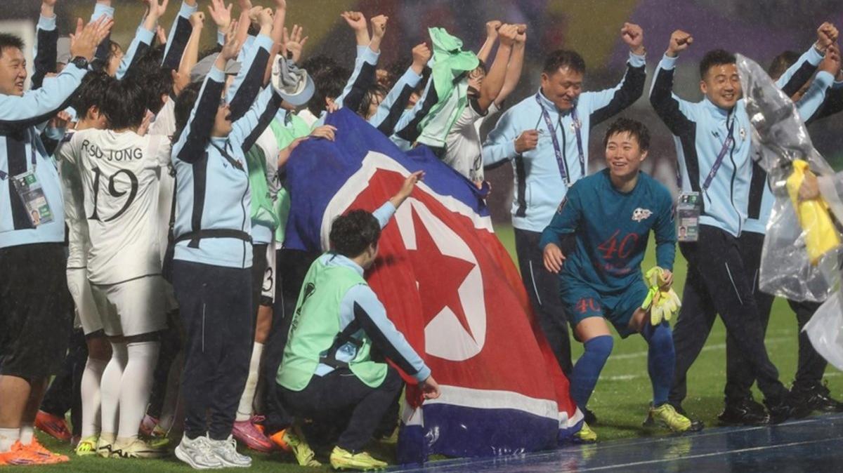 Naegohyang Women's FC team players celebrate after defeating Suwon FC Women in the AFC Women's Champions League 2026 semi-final match between Naegohyang Women's FC vs Suwon FC Women in Suwon, South Korea, 20 May 2026. Naegohyang Women's FC won 2-1. Photo by YONHAP / EPA